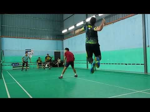 Badminton Double Sparring -  Tengku Saiful / Ezlan Shah VS Nik Arshad / Tawfik Harris