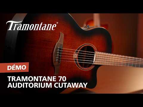 Lag T70ACE-NAT Tramontane 70 Auditorium Cutaway Solid Sitka Spruce Okoume Neck 6-String Acoustic-Electric Guitar image 3