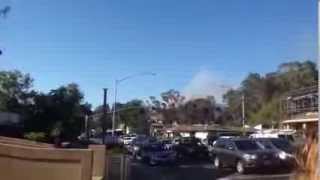 preview picture of video 'Fire on Red Hill in San Anselmo'