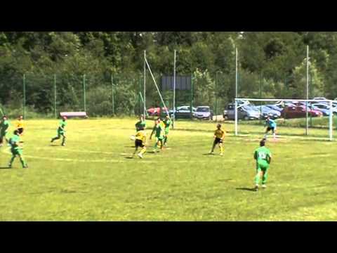 Szymon Koza 2:2 (80'') 18 kolejka A klasy: Mordarka - Płomień (25.05.2014r.)