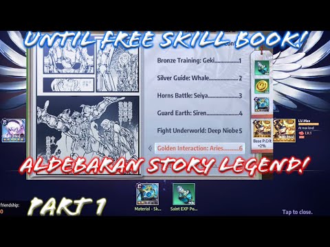 Saint Seiya: Awakening - Taurus Aldebaran Saint Legend Story Part 1! Until the Free Skill Book!