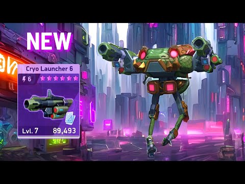 NEW WEAPON Cryo Launcher 6 with MD - Mech Arena