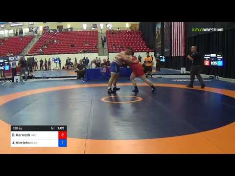 2018 Marine Corps US Open/Senior Men's Greco-Roman 130 Con 4 - Conor Karwath (WBC) Vs. Jarrod Hinr