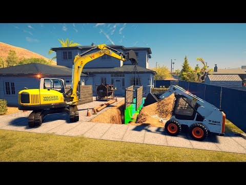 New Construction Simulator 2022 - Pipework - USA 002 - Neuer Bau-Simulator