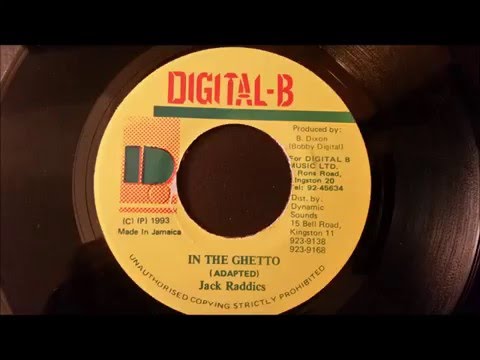 Jack Radics - In The Ghetto - Digital B 7" w/ Version 1993