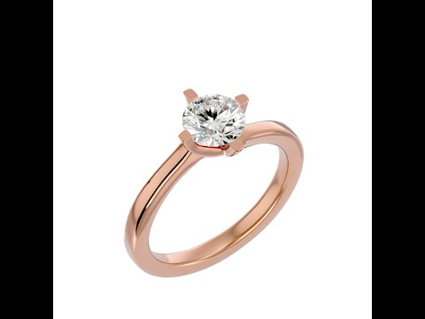 Inel de Logodna Briliant Aur Alb 18k Diamante Naturale - Emily