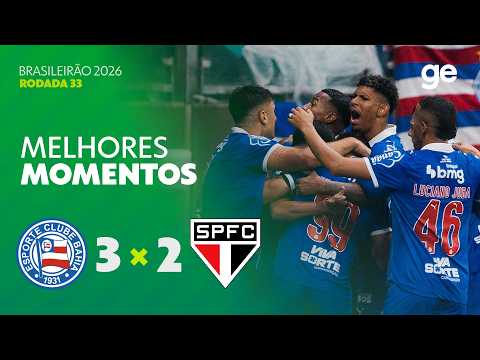 Gols e melhores lances de Bahia x São Paulo
