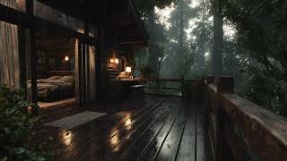 Gentle Forest Rain 🌧️ | Cozy Bedroom Ambience for Deep Sleep