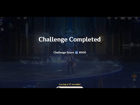 Ganyu - 2.3 Energy Amplifier Domain 2 Solo Clear Showcase (8000 Points)