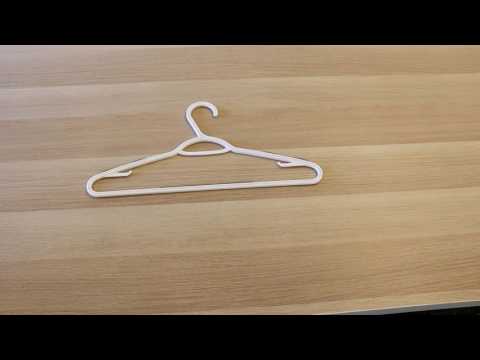 Ollieroo bendable plastic hangers non-slip clothes/suit hang...