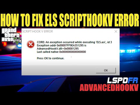How To Fix ELS Scripthookv Error/Crash | #lspdfr