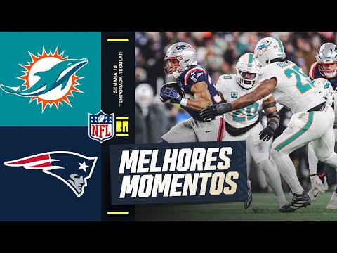 Miami Dolphins vs New England Patriots | Melhores Momentos - Semana 18 | NFL 2025