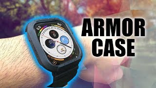 Spigen Rugged Armor Pro Samsung Watch 4 42MM Hoesje en Bandje Grijs Cases