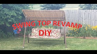 Patio Swing Rebuild Torn Top DIY