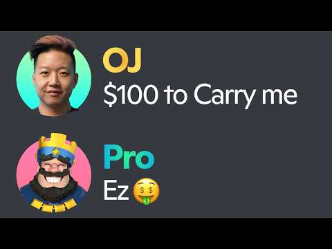 I paid $100 to a pro to boost me