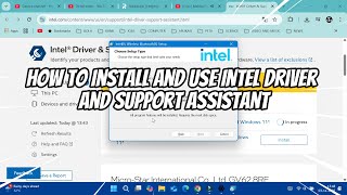 How to Install and Use Intel Driver and Support Assistant