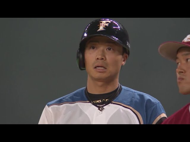 【9回裏】右に左に4安打!! ファイターズ・中島卓が同点タイムリーを放つ!! 2018/8/7 F-E
