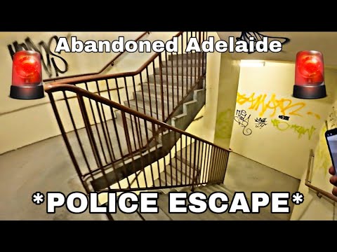 Exploring huge abandoned shopping mall in Adelaide * POLICE* *SET OF ALARMS*