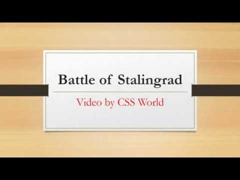 Battle of Stalingrad 1942-1943 |Germany VS Russia|