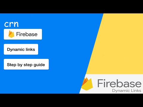FIREBASE DYNAMIC LINKS SETUP