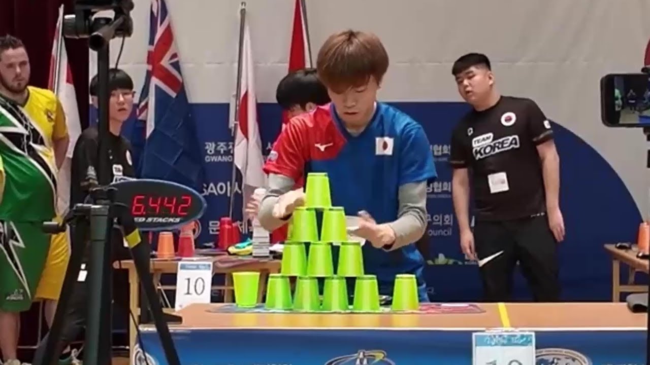 【神速】日本代表の神の手爆誕！スポーツスタッキング