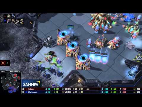 SC2 2015 Impact vs Lilbow Game 3 Semi Final EIZO Holiday Brawl Starcraft 2 Tournament