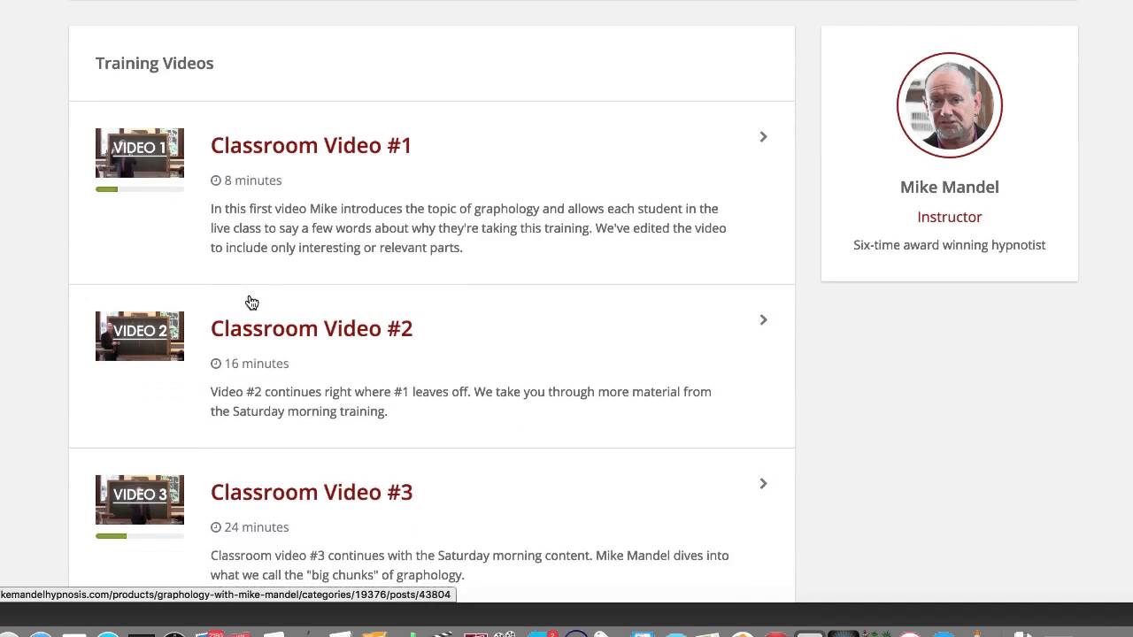 Graphology with Mike Mandel - Online Course Walk Through