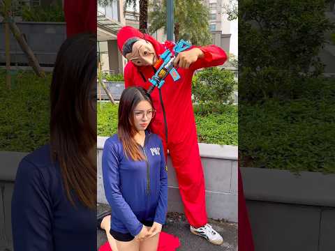 Money Heist vs Police 7 #moneyheist #parkour #police #escape #shorts #cpider98