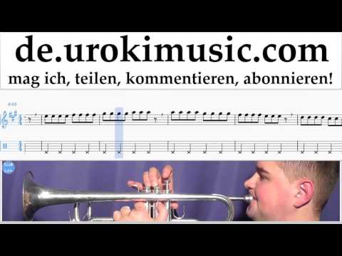 Trompete Lernen Pink - Just Give Me A Reason Teil#1 Trompetenunterricht Noten Schule Lied Lehrer