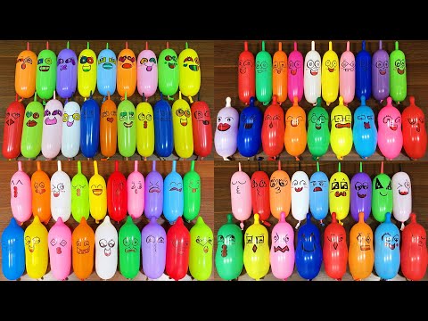 Making Slime With FUNNY BALLOONS🎈!!! Satisfying Loni Best Slime |ASMR| #101