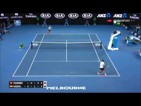 Roger Federer Unreal Point vs Rafael Nadal - Australian Open 2017 Final (HD)