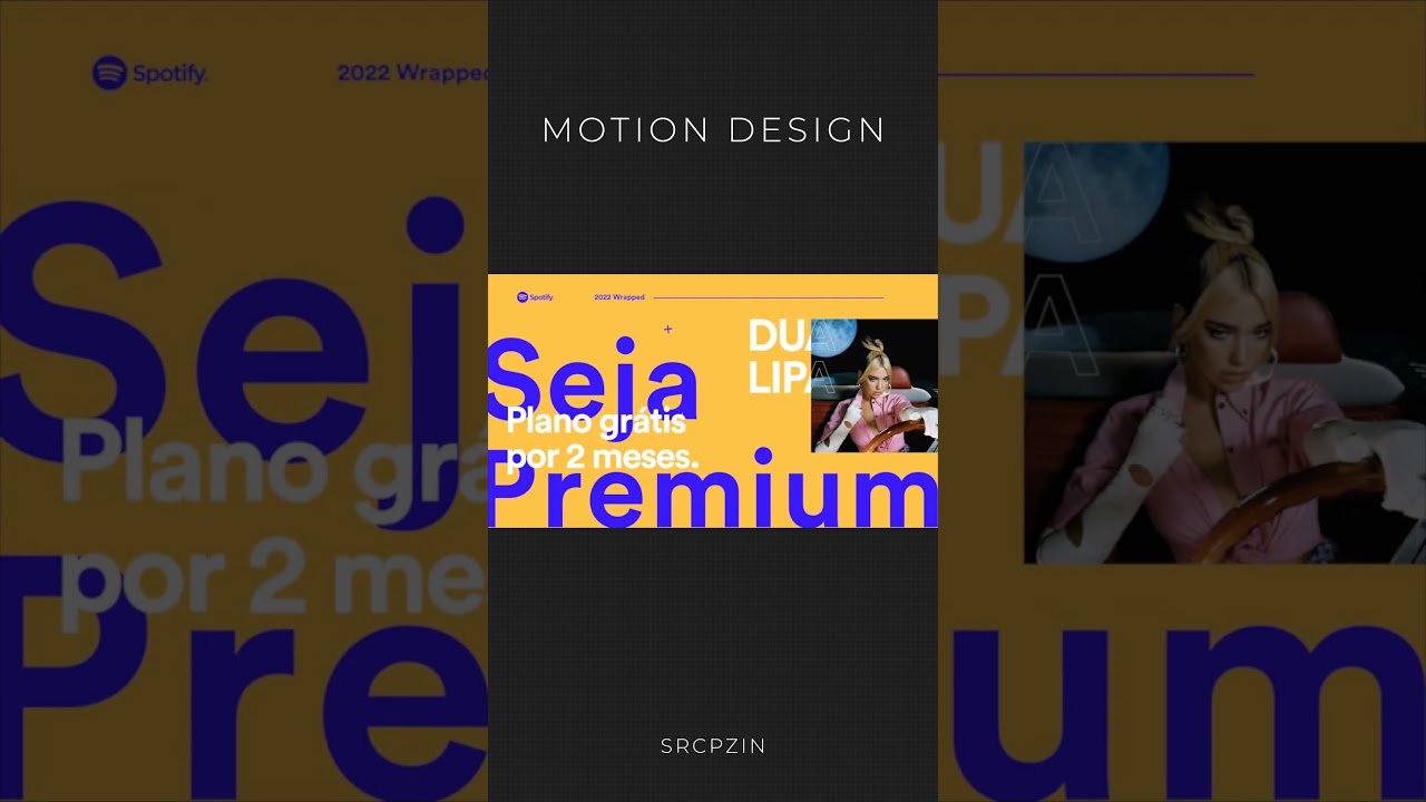Spotify ad animation - Motion Design Training