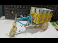 How To Make MatchBox Cycle RickShaw MatchBox Crafts DIY At Home From DC Motor Diy Video Homemade