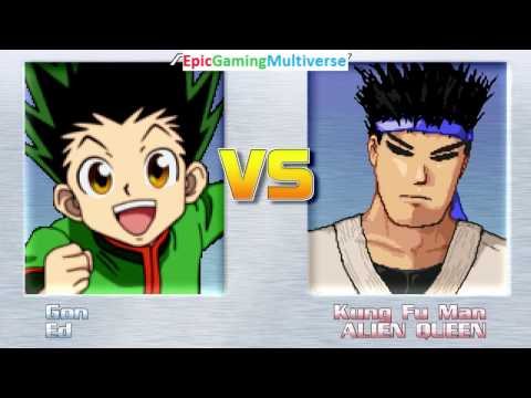 The Alien Queen And Kung Fu Man VS Gon Freecss And Ed In A MUGEN Match / Battle / Fight