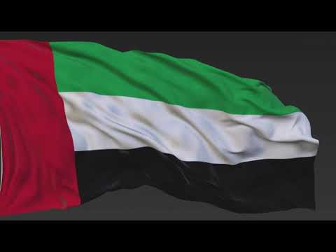 4K UAE National Anthem and Flag