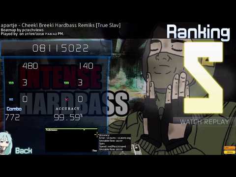 [Osu!] Apartje - Cheeki Breeki Hardbass Remiks (True Slav) | +Nomod  | Slavic Fun