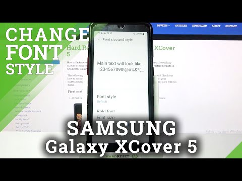 How to Change Font Style in SAMSUNG Galaxy XCover 5 -  Customize Font Style