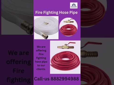 Rubber fire fighting hose pipe, packaging type: roll, diamet...