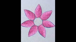Flower embroidery design tutorial, basic embroidery design, hand embroidery work