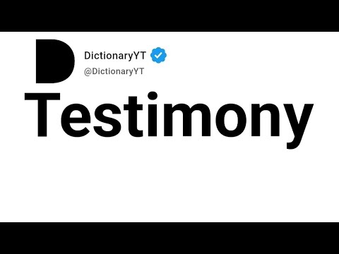 Thesaurus Testimony