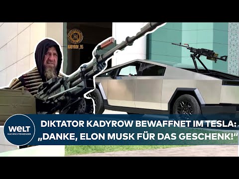 Video Thumbnail: RAMSAN KADYROW: Geschenk von "Freund" Elon Musk? Tschetschenen-Diktator prahlt mit Cybertruck