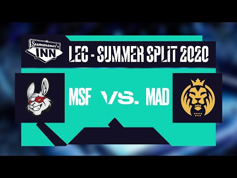 MSF vs MAD | LEC Summer Split 2020 -  Day 9 [GER]