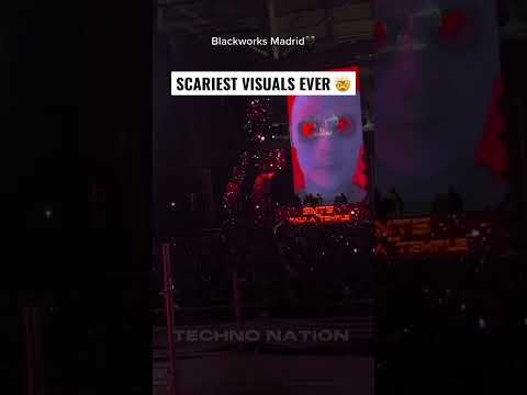 Craziest Visual at the Rave Ever 🤯 SNTS b2b Rebeka at Blackworks Festival #techno #rave #festival