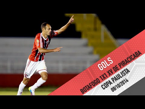 GOLS: Botafogo 1x1 XV de Piracicaba - Copa Paulista - 09.10.14