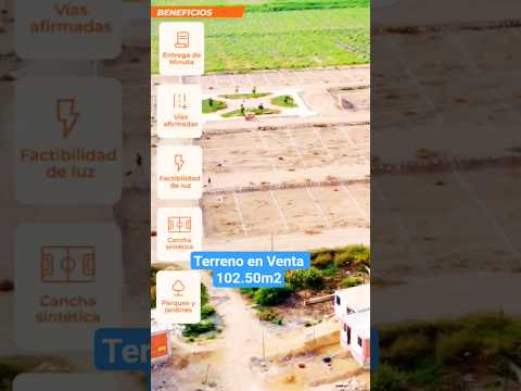 Ideal para Techo Propio Terreno amplio de 102.5 m² ideal #techopropio #afp  #TerrenoEnVenta