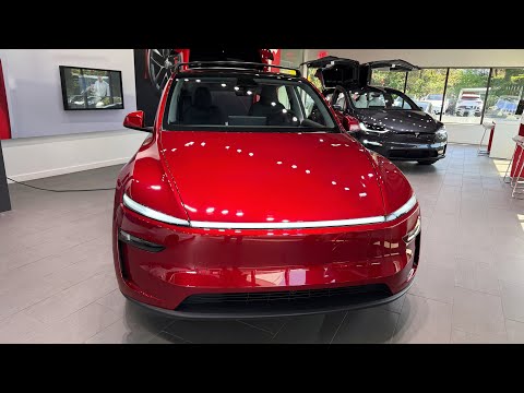 2026 Tesla Model Y Juniper Visual Walk Around | Ultra Red Color Option | Exterior & Interior