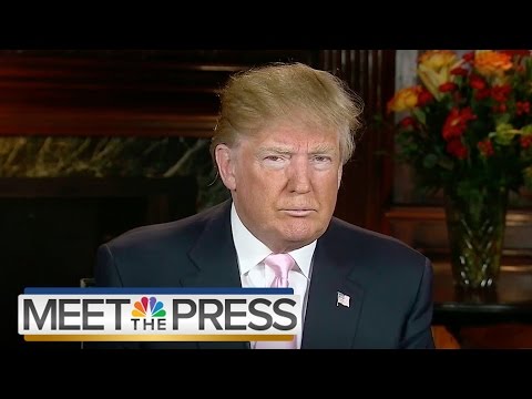 Donald Trump: 'Mussolini Is Mussolini... What Difference Does It Make?' | Meet The Press | NBC News