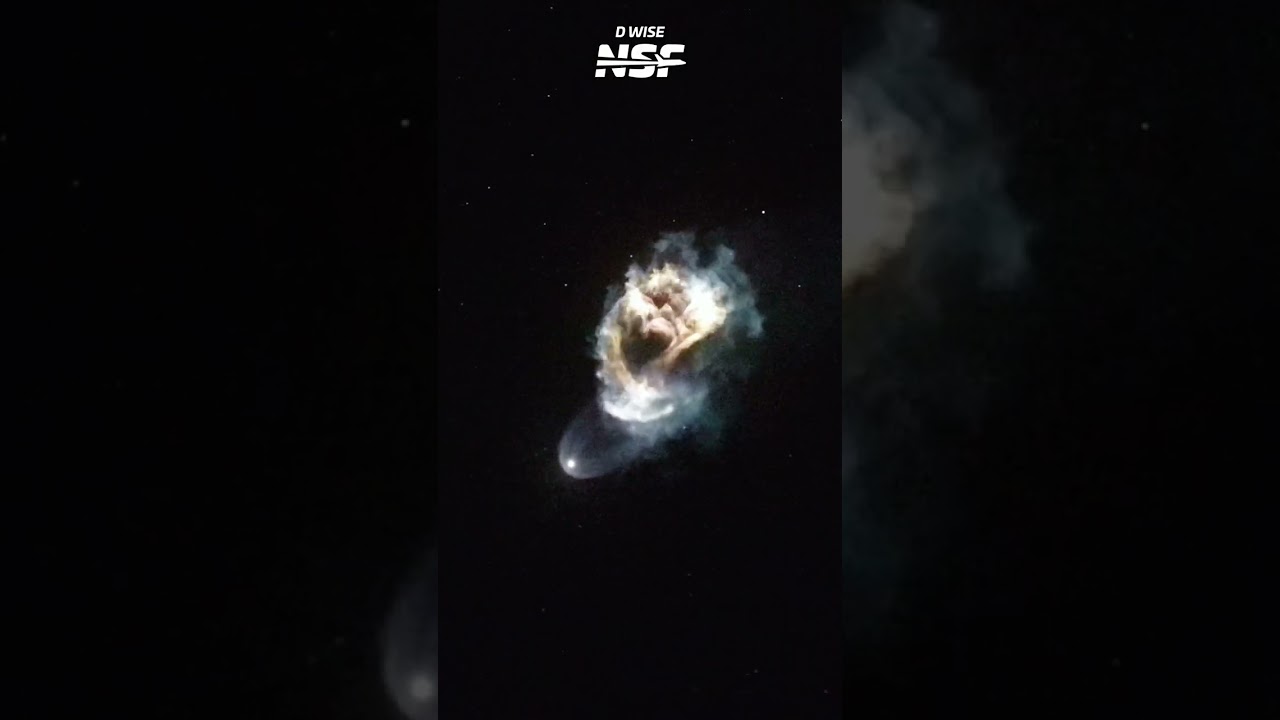 SpaceX Rocket Creates BEAUTIFUL Exhaust Pattern #spacex #falcon #space #rocket
