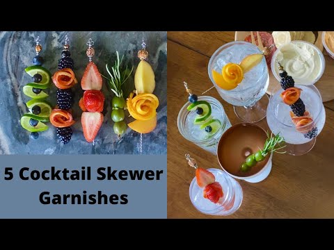 5 x Cocktail Skewer garnishes