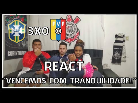 REACT BRASIL 3X0 VENEZUELA (COPA AMÉRICA)